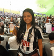 Débora Cotta foi agarrada e beijada à força por um homem durante o jogo do Atlético-MG contra o Corinthians  Foto: Reprodução/Twitter