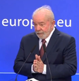 Lula é aplaudido de pé no parlamento europeu e não descarta Alckmin  Foto: Reprodução / Twitter