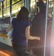 Suzane Von Richthofen no transporte público em Taubaté   Foto: Facebook O que podemos fazer para melhorar Taubaté / Reprodução