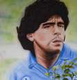 Um mural dedicado ao ex-craque Maradona   Foto: ANSA / Ansa - Brasil