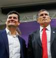 Ao lado de Moro, Santos Cruz se filia ao Podemos e critica 'fanatismo'  Foto: Adriano Machado/Reuters