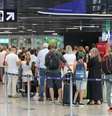 Movimentação no Aeroporto de Fiumicino, o mais movimentado da Itália  Foto: ANSA / Ansa - Brasil