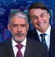 Apesar de sempre ser atacado, Bonner nunca verbaliza resposta a Bolsonaro  Foto: Fotomontagem: Blog Sala de TV