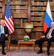 Presidentes dos Estados Unidos, Joe Biden, e da Rússia, Vladimir Putin, durante encontro em Genebra 16/06/2021 REUTERS/Denis Balibouse/Pool  Foto: Reuters