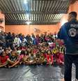 Aula de jiu-jitsu no Espaço Tijolinho, no Complexo da Maré, antes da pandemia   Foto: Jeferson Silva / ANF