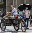 Movimentação em Guangzhou, na China  Foto: EPA / Ansa - Brasil