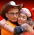 Dynho e Sthe não escaparam da arena de leões da internet  Foto: Fotomontagem: Blog Sala de TV