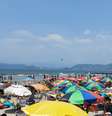 Praia de Santos vai estar reforçada por policiais Luigi Bongiovanni/Thenews2/Estadão Conteúdo  Foto: Luigi Bongiovanni / Thenews2/Estadão Conteúdo