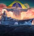 Atlantico é primeiro encouraçado brasileiro em World of Warships  Foto: Wargaming / Divulgação