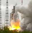 Foguete Ariane 5 com o telescópio espacial James Webb é lançado em Kourou, Guiana Francesa  Foto: NASA TV