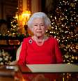 Rainha Elizabeth fez a sua tradicional mensagem de Natal  Foto: Victoria Jones / Reuters
