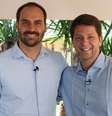 Eduardo Bolsonaro e Mário Frias  Foto: Reprodução