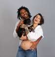 Nanda Terra e Mack David em foto publicada nas redes sociais  Foto: Reprodução