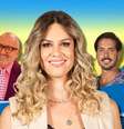 A campeã Ana entre Claudio, Goucha, António e Bruno  Foto: Divulgação