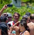 O presidente, Jair Messias Bolsonaro (PL), visto com sua família após passeio de jet ski, acompanhado de seguranças, em Santa Catarina  Foto: VILMAR BANNACH/PHOTOPRESS/ESTADÃO CONTEÚDO