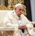 Papa Francisco durante missa na Basílica de São Pedro em 1º de janeiro  Foto: ANSA / Ansa - Brasil