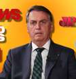 Bolsonaro tem ampla visibilidade nos canais de notícias  Foto: Fotomontagem: Blog Sala de TV