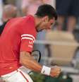 Tenista sérvio Novak Djokovic celebra vitória no Roland Garros, em Paris, França 13/06/2021 Susan Mullane/USA TODAY Sports  Foto: Reuters