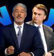 Bonner deixa transparecer revolta contra Bolsonaro  Foto: Fotomontagem: Blog Sala de TV (Reprodução/TV e Clauber Caetano/PR)