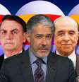 Bolsonaro, Bonner e Marinho: um conflito antigo  Foto: Fotomontagem: Blog Sala de TV