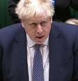 Boris Johnson foi ao Parlamento e pediu desculpas por festa com funcionários durante lockdown  Foto: EPA / Ansa - Brasil