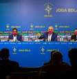 Tite durante anuncio da primeira convocação de 2022 na sede da CBF Lucas Figueiredo CBF  Foto: Lucas Figueiredo  / CBF