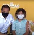 Caetano de Jesus Moreira foi primeira criança vacinada com CoronaVac no Brasil  Foto: Governo de SP/Youtube/Reprodução - 20/01/2022 / Estadão