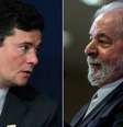 Lula e Sergio Moro chamaram um ao outro de 'canalha'  Foto: Dida Sampaio/Gabriela Biló