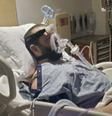Foto do paciente em uma cama de hospital  Foto: CBS / BBC News Brasil