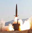 Míssil disparado pela Coreia do Norte em 14 de janeiro de 2022  Foto: EPA / Ansa - Brasil