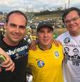 João José Tafner (centro) com Eduardo Bolsonaro e Marcus Dantas, em evento de apoio a Bolsonaro em 2018; Tafner foi nomeado corregedor da Receita Federal.   Foto: Reprodução/Instagram / Estadão