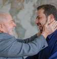 Lula e Boulos conversaram sobre o posicionamento do PSOL a respeito da candidatura do petista ao Planalto – a sigla ainda não fechou com Lula.  Foto: Ricardo Stuckert/Reprodução Twitter / Estadão
