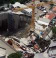 Desabamento nas obras do metrô na estação Pinheiros em 2007  Foto: CLAYTON DE SOUZA / Estadão