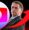 Bolsonaro vê a Globo ganhar mais verba do governo  Foto: Blog Sala de TV