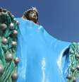 Estátua em homenagem a Iemanjá  na praia do Janga, em Paulista, Pernambuco  Foto: Carlos Mazella / Estadão