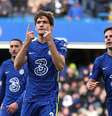 Marcos Alonso marcou o gol da vitória do Chelsea  Foto: Paul Childs / Reuters
