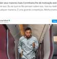Trecho da entrevista de Rony no qual a Fifa cita o Palmeiras como campeão mundial  Foto: Reprodução/Fifa / Estadão