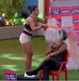 Maria joga água em Natália no BBB22  Foto: Reprodução Globoplay
