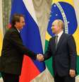 Presidente da República, Jair Bolsonaro acompanhado do Presidente da Federação Russa, Vladmir Putin durante declaração à Imprensa  Foto: Foto: Alan Santos/PR