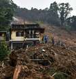Destruição é vista no dia seguinte ao temporal que atingiu o município de Petrópolis  Foto: ALEXANDRE NETO/PHOTOPRESS / Estadão