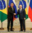 Presidente da República, Jair Bolsonaro acompanhado do Presidente da Federação Russa, Vladmir Putin durante declaração à Imprensa  Foto: Foto: Alan Santos/PR