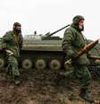Militares pró-Rússia na região separatista de Donetsk  Foto: EPA / Ansa - Brasil