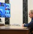 O presidente russo Vladimir Putin em reunião ministerial  Foto: Alexei Nikolsky/Getty Images / BBC News Brasil