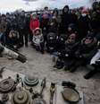 Exercício militar para civis em Kiev, na Ucrânia   Foto: Sergei Chuzavkov/SOPA Images/Sipa USA / Reuters