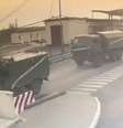 Um comboio russo entra na região de Kherson, na Ucrânia, vindo da Crimeia  Foto: Reuters / BBC News Brasil
