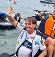 O presidente Jair Bolsonaro passeou de moto aquática em Santos, em fevereiro de 2022.   Foto: Facebook/Reprodução / Estadão