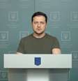 Zelensky, presidente da Ucrânia, cobra apoio da União Europeia  Foto: Agência Reuters