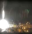 Incêndio na usina nuclear de Zaporizhzhia  Foto: Zaporizhzhya NPP via YouTube/via REUTERS