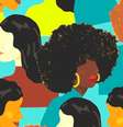 Ilustração apresenta mulheres em perfil de diferentes cores e características  Foto: Ilustração: Share the Mic Now/ MOUL-TRIÉ / Alma Preta