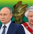 Putin, a rainha e uma reptiliana do seriado ‘Doctor Who’  Foto: Blog Sala de TV